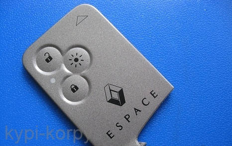 

Корпус ключа РЕНО (RENAULT) Эспайс 4 ключ карта (корпус) без логотипа и надписи.