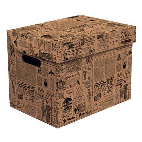 

Ящик для хранения картонный ONE газета 2437.36, Коричневый