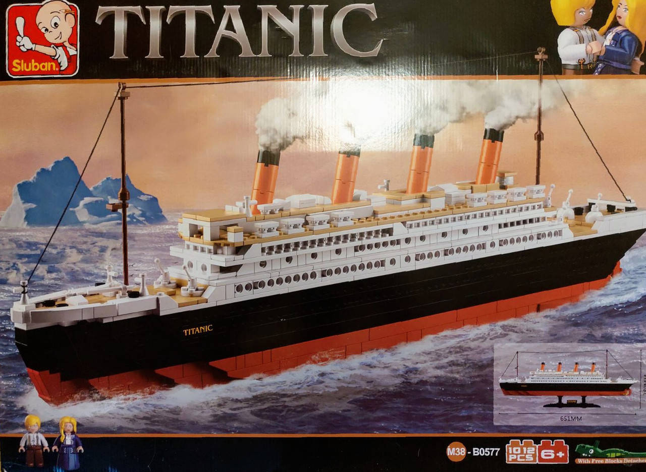 

Конструктор - "Титанік" - 1012 деталей - Titanic Sluban M38-B0577 - детский Титаник