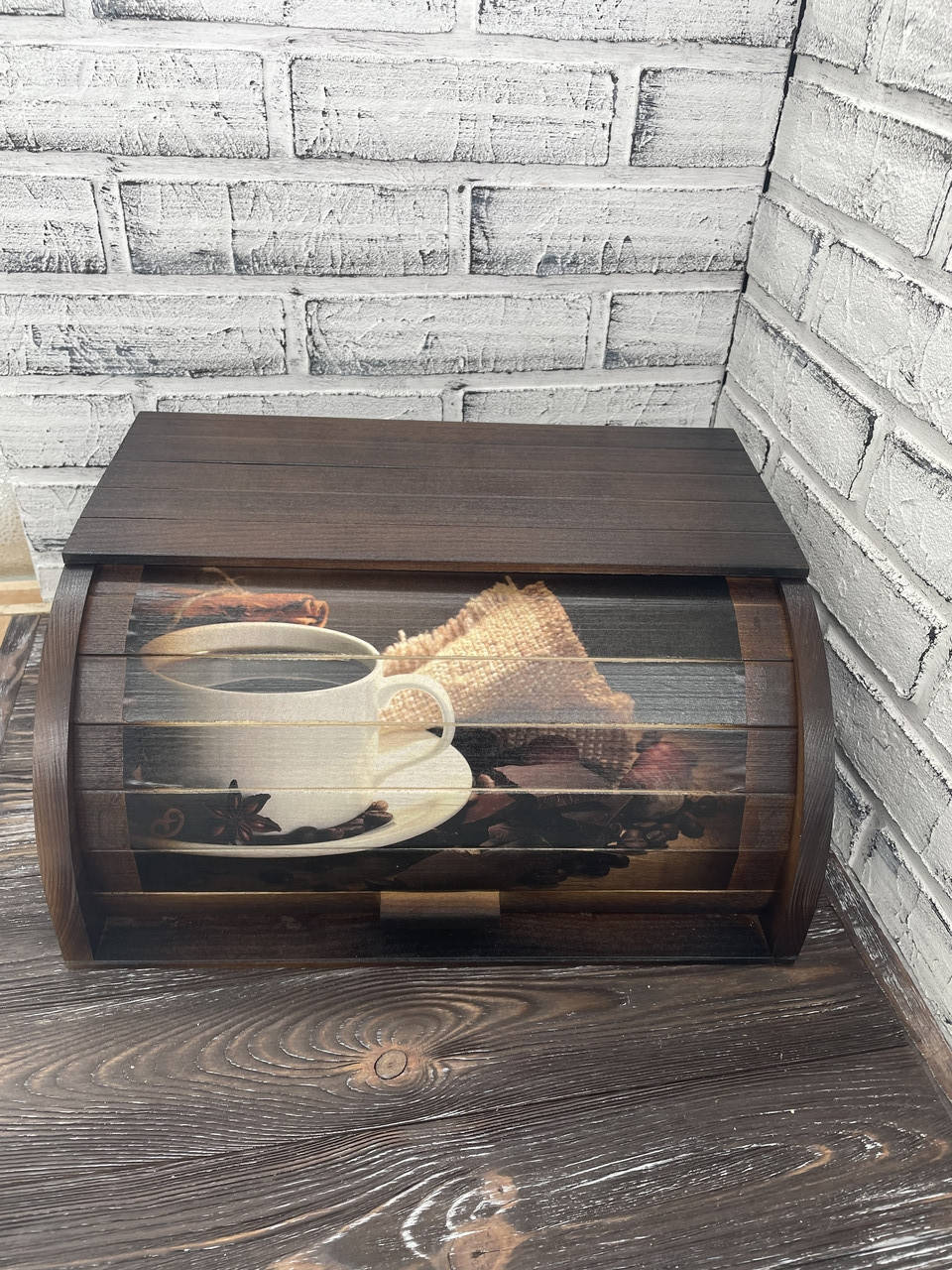 

Хлебница деревянная ручной работы, 37 см*27 см, высота 17 см, Разные цвета