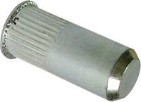 

RSgr-Гайка М5/0,5-2/кл. пот. закр. рифл.. RSgr-гайка клепальная закрытая рифленая c уменьшенной потайной