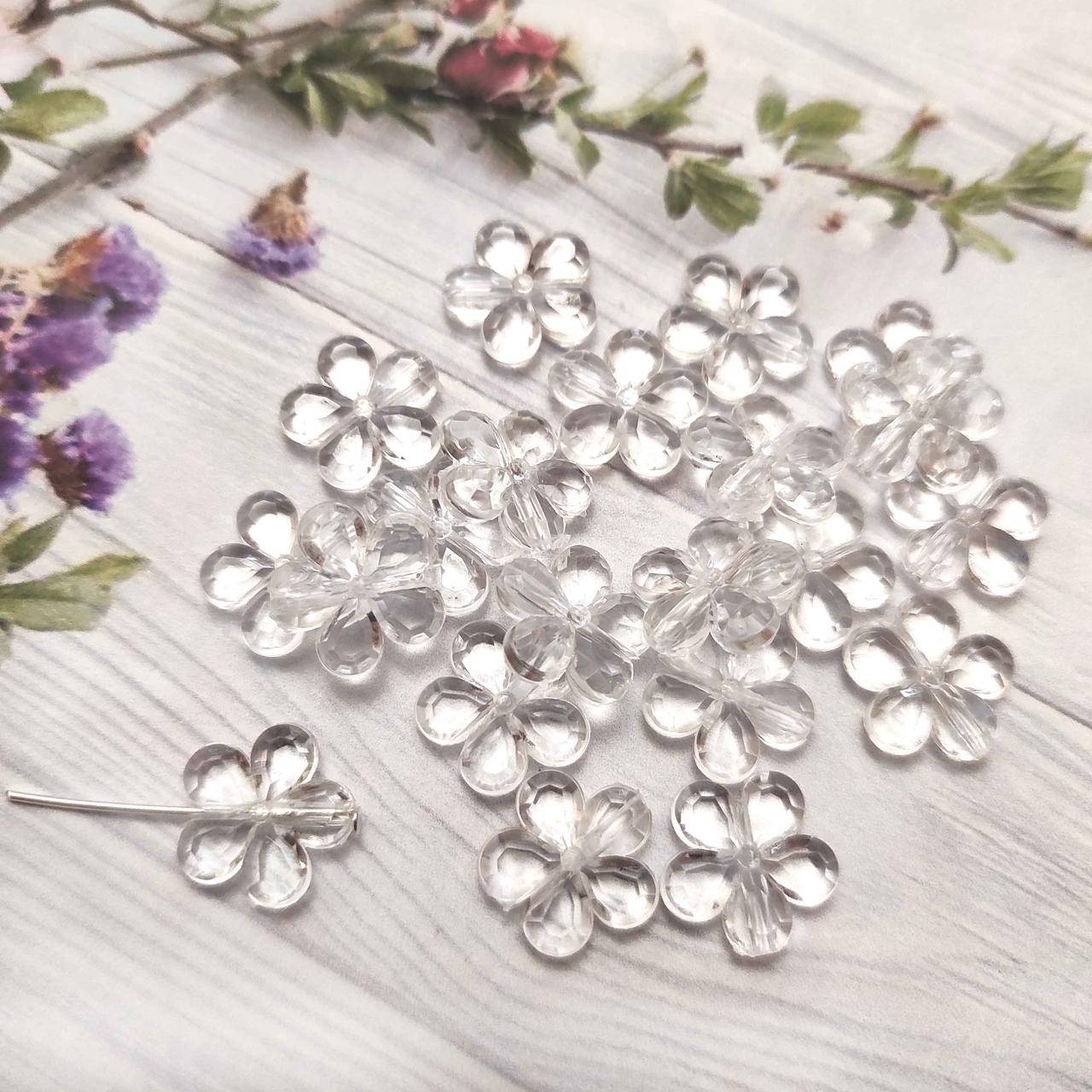 

Бусина Цветок 1.4 см ( набор 25 шт)