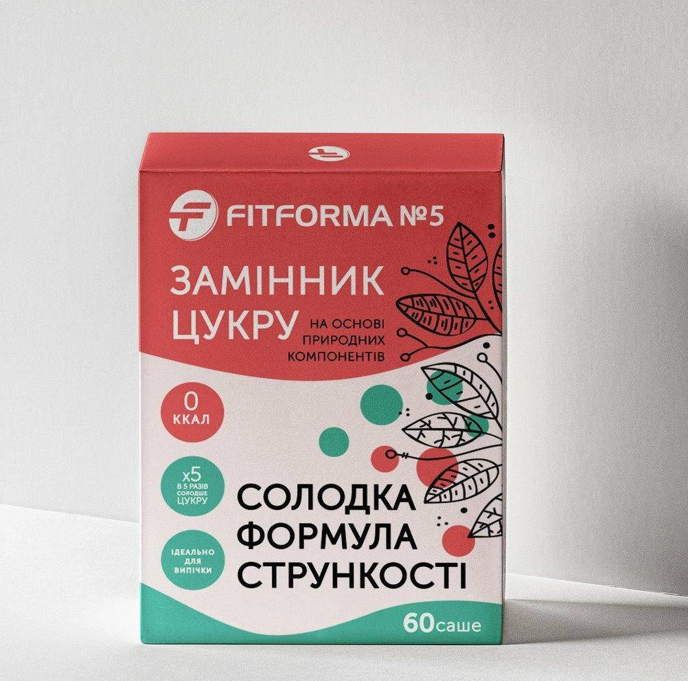 

Сахарозаменитель ФитФорма № 5, саше 60 шт.