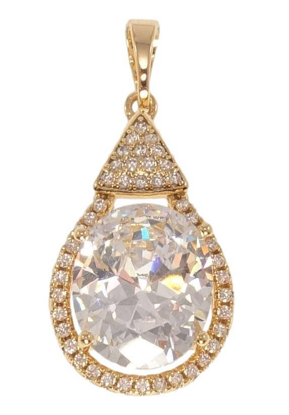 

Кулон Xuping Позолота 18K "Каплевидный кулон с кристаллом"