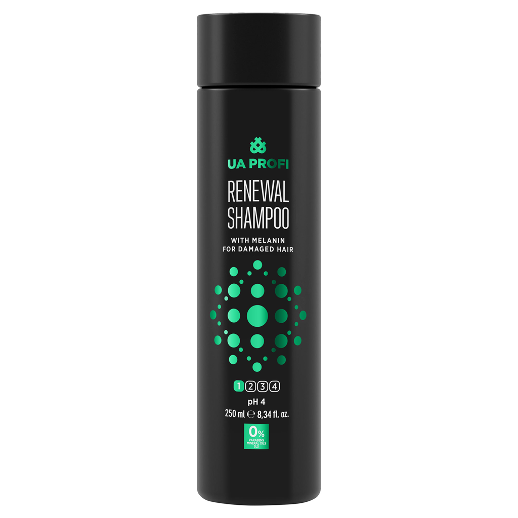 

Шампунь для поврежденных волос с меланином UA Profi Renewal Shampoo 250 мл