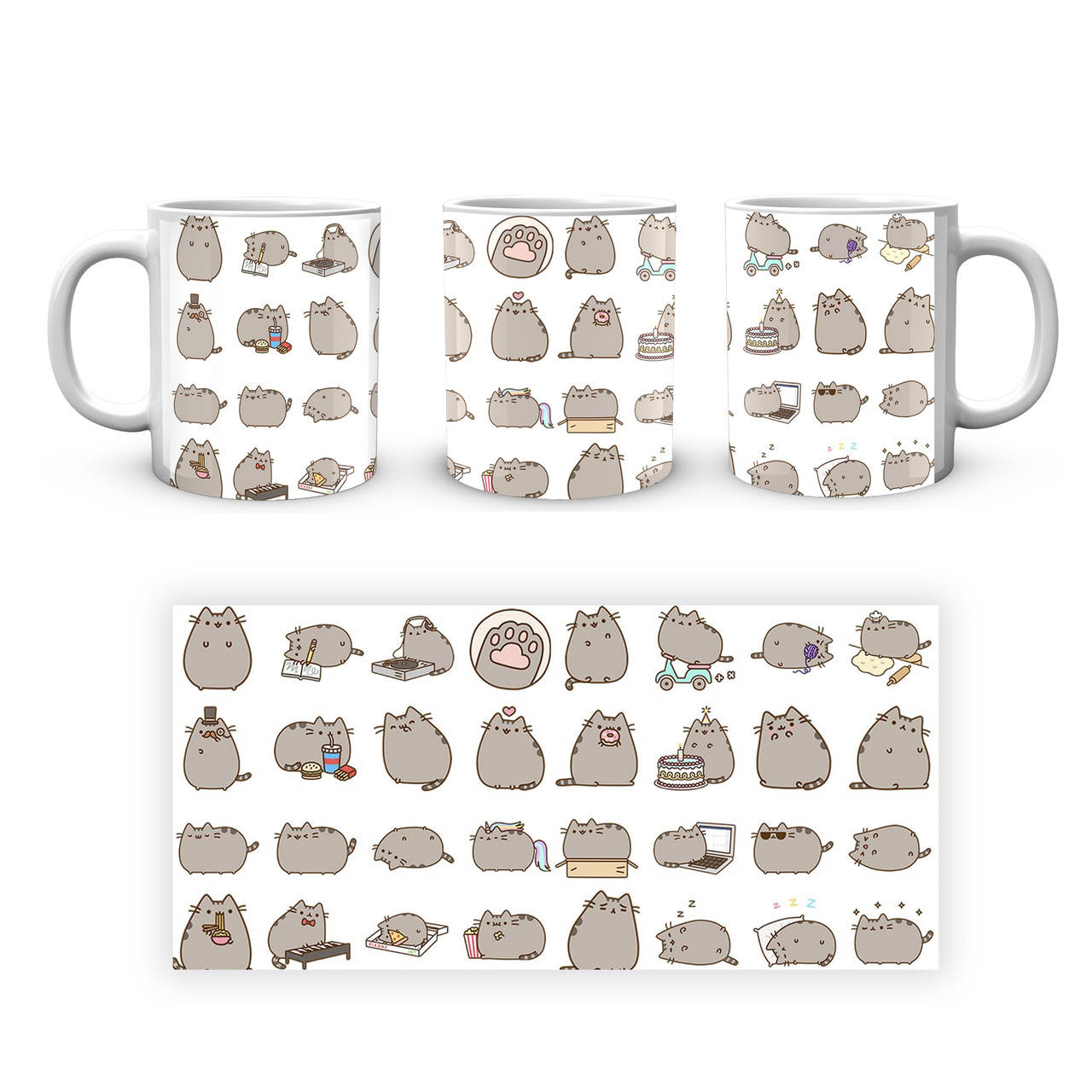 

Кружка Geek Land Pusheen Пушин Много котов РС.02.377, Разные цвета