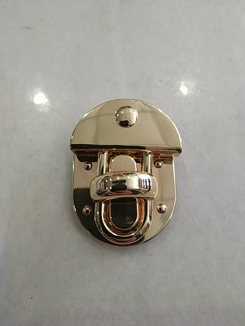 

Замок сумочный золото ширина 45мм высота 35мм., Золотистый