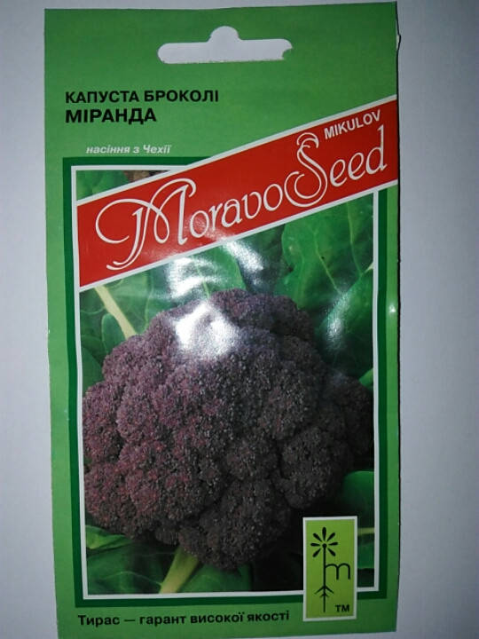 

Семена Капуста брокколи Миранда 0,2 грамма Moravoseed