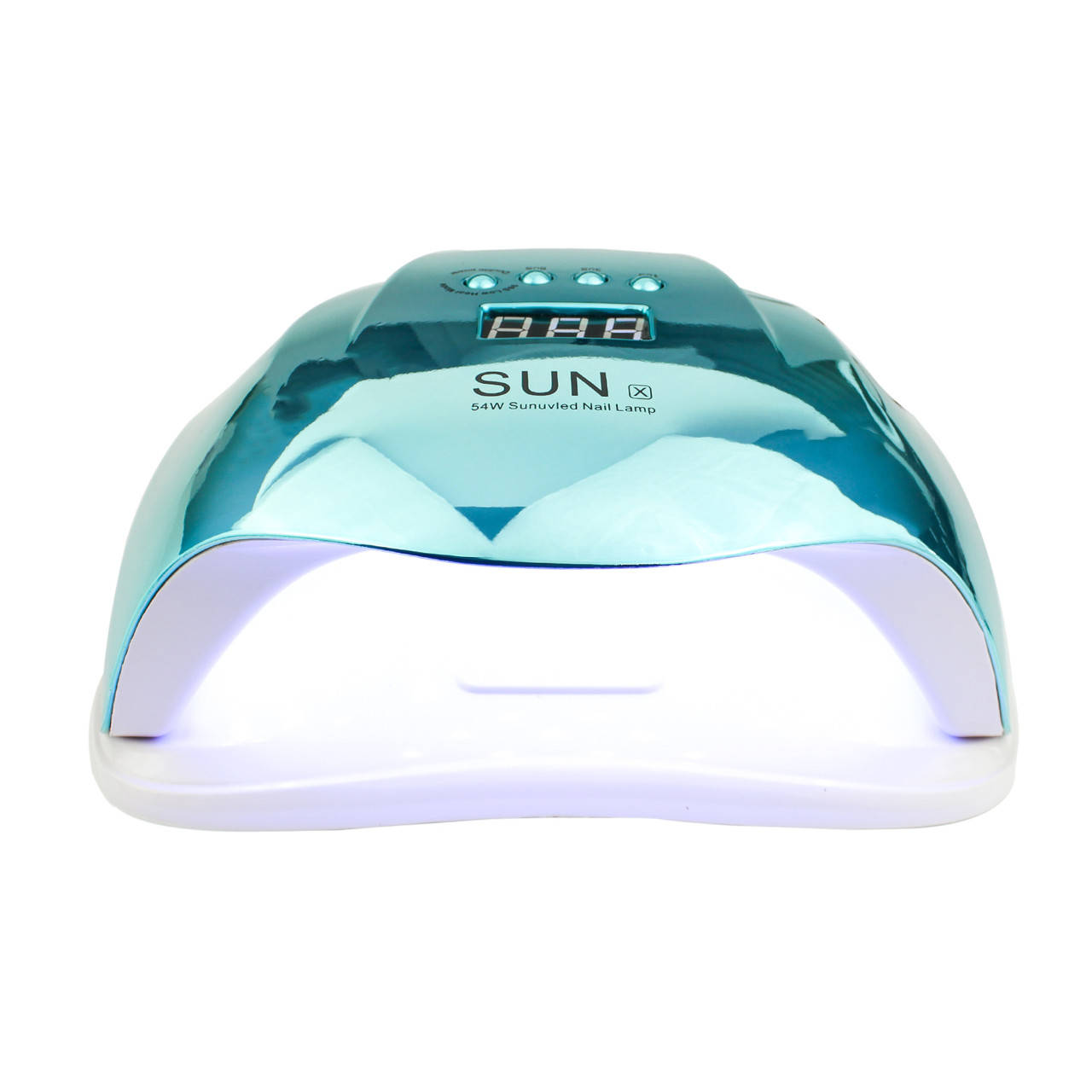 

Лампа для маникюра настольная SUN X 54W мощная профессиональная маникюрная лампа Сан лампа для ногтей Бирюзов, Бирюзовый