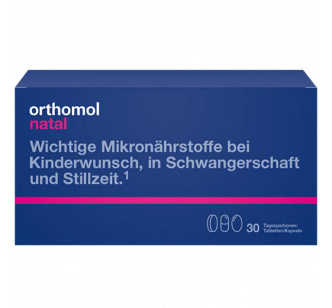 

Orthomol Natal, Ортомол Натал 30 днів (таблетки/капсули)