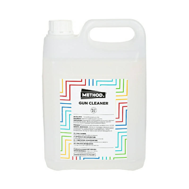 

Растворитель-очиститель инструмента GUN CLEANER «METHOD»5л.