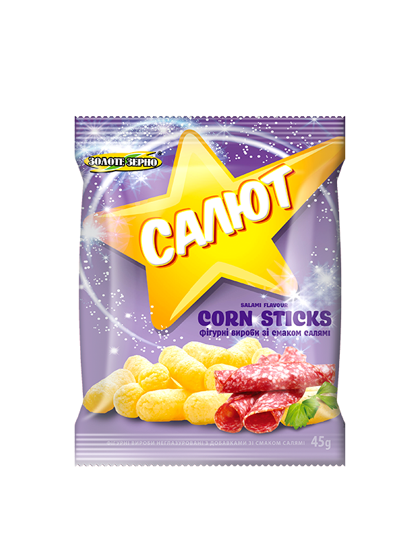 

Палички кукурудзяні зі смаком салямі 45 г