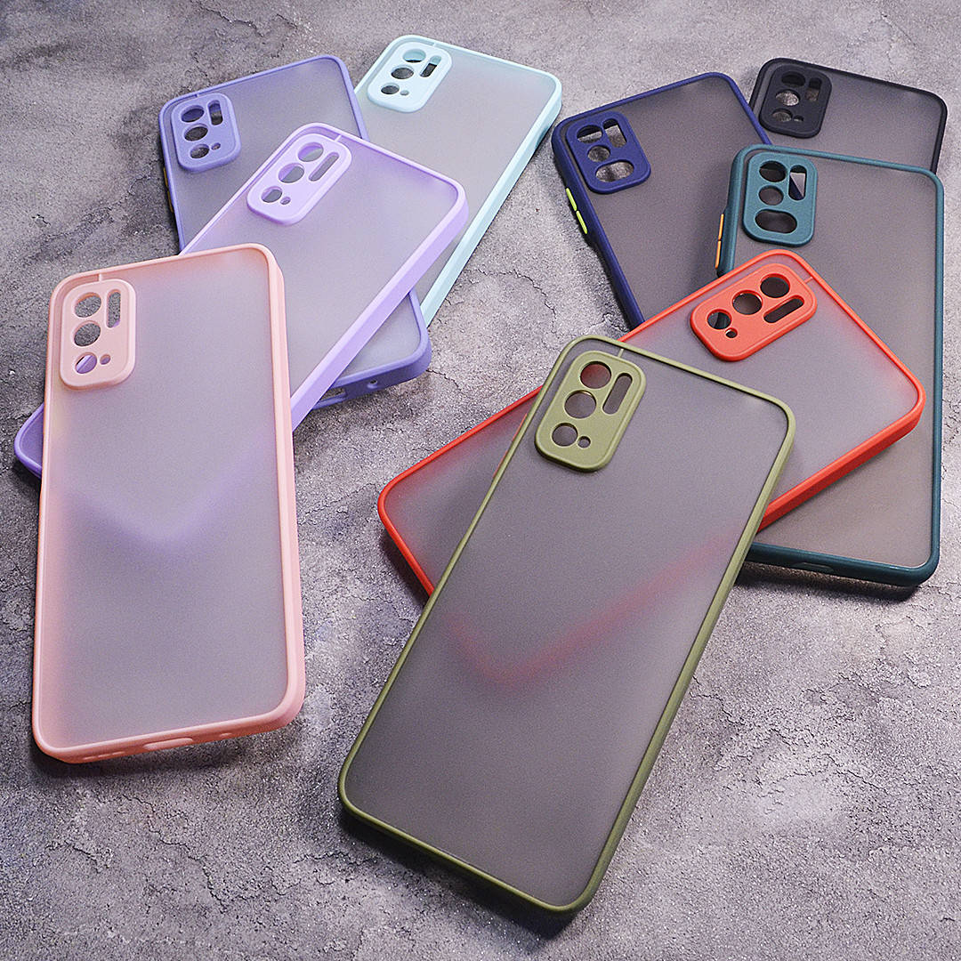 

Пластиковый чехол с цветными боками и защитой на камеру Xiaomi Redmi Note 10 5G