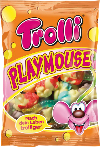 

Желейные конфеты мармелад жевательный зефир Playmouse мыши 100г ТМ Trolli Троли Германия
