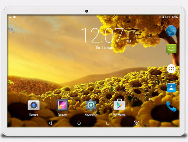 

Планшет Hoozo MT232 Silver + Чехол-книжка + Карта памяти 64GB, Серебристый
