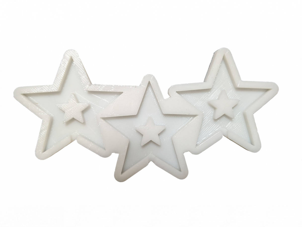 

Силиконовый молд для леденцов Звезды с серединкой