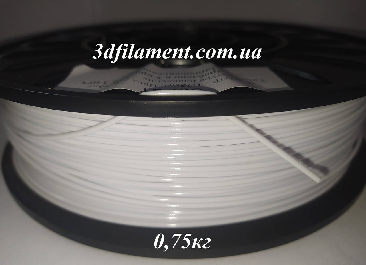 

Пластик PetG (Copet) білий 1,75mm 0,75кг