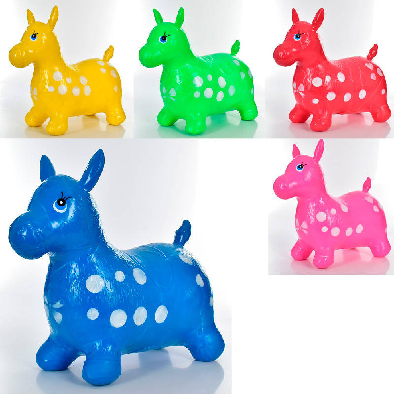 

Прыгун резиновый "Лошадка" MS 3418, 5 цветов