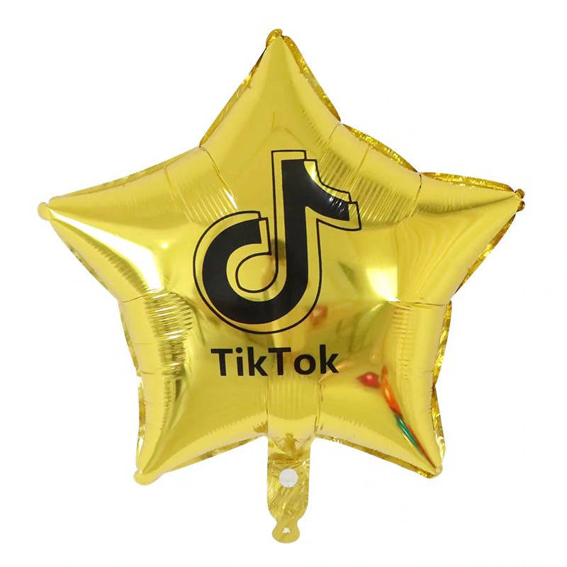 

Фольгированный шар звезда TikTok золото 18" Китай