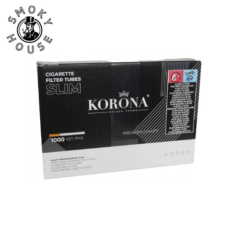 

Гильзы для набивки сигарет Korona Slim 1000шт
