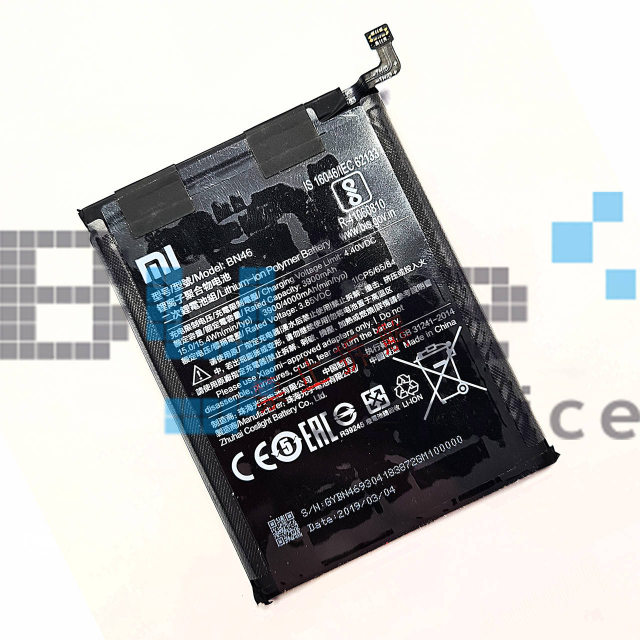 

АКБ Xiaomi Redmi 7/Redmi Note 6/Redmi Note 8/8T (BN46) original
