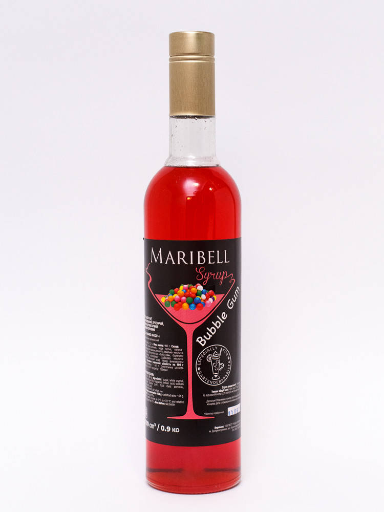 

Сироп Бабл Гам Maribell 900 г
