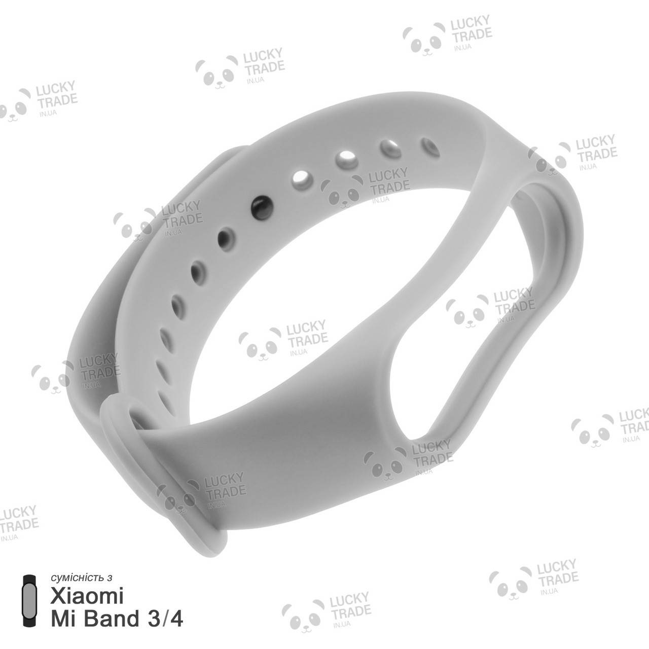 

Ремешок Xiaomi Mi Band 4 / 3 MiJobs Light силиконовый однотонный браслет Серый [1691]