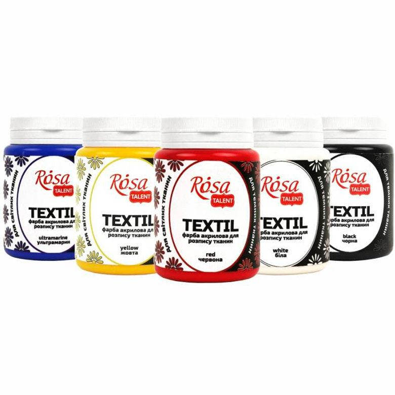 

Краска акриловая для ткани Rosa Talent 80мл 26348**