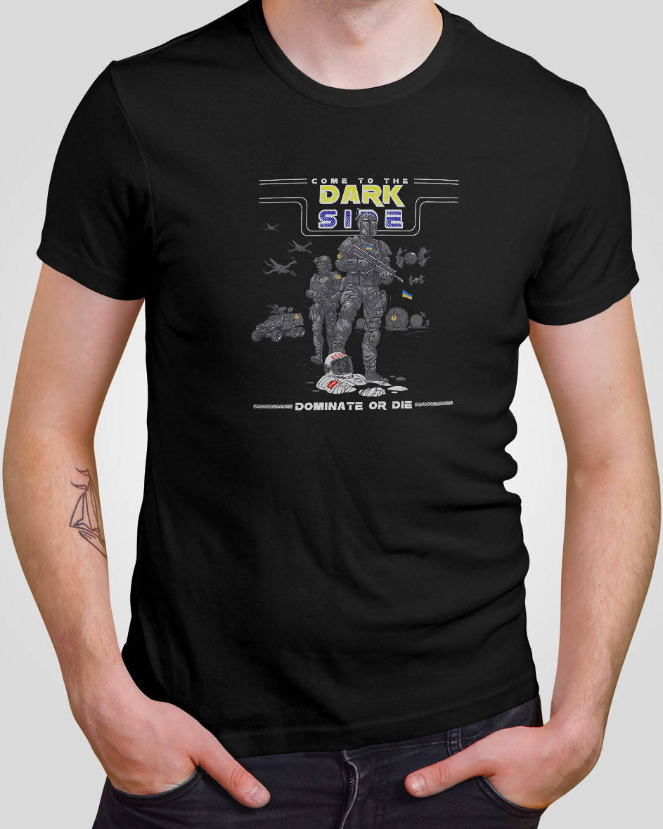 

Мужская футболка Modno Print с принтом Come to the Dark Side Черный 0036-M-B