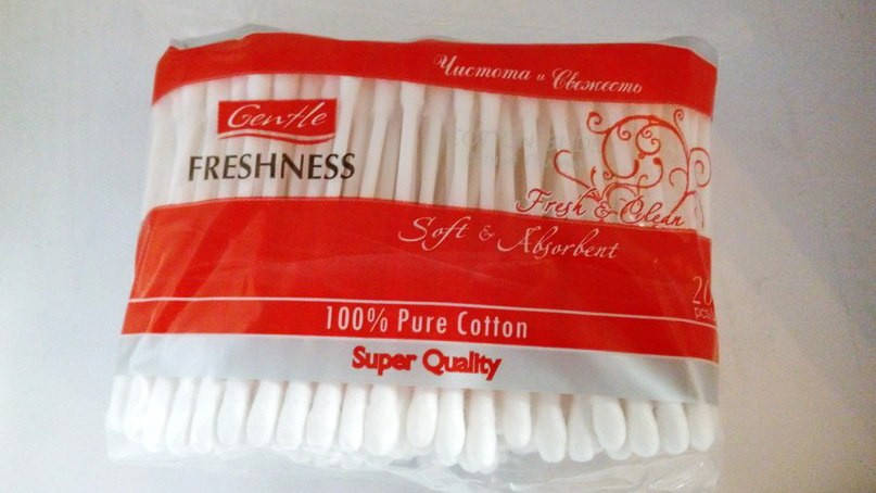 

Вушні палочки ватні 200 шт (пакет)