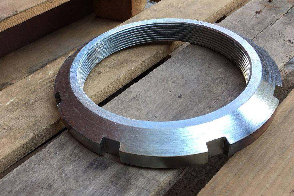 

Гайка М42 круглая шлицевая ГОСТ 11871-88, DIN 981