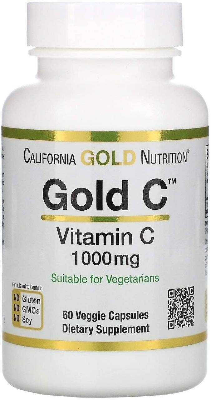 

California Gold Nutrition Gold Vitamin C 1000 mg 60 капсул