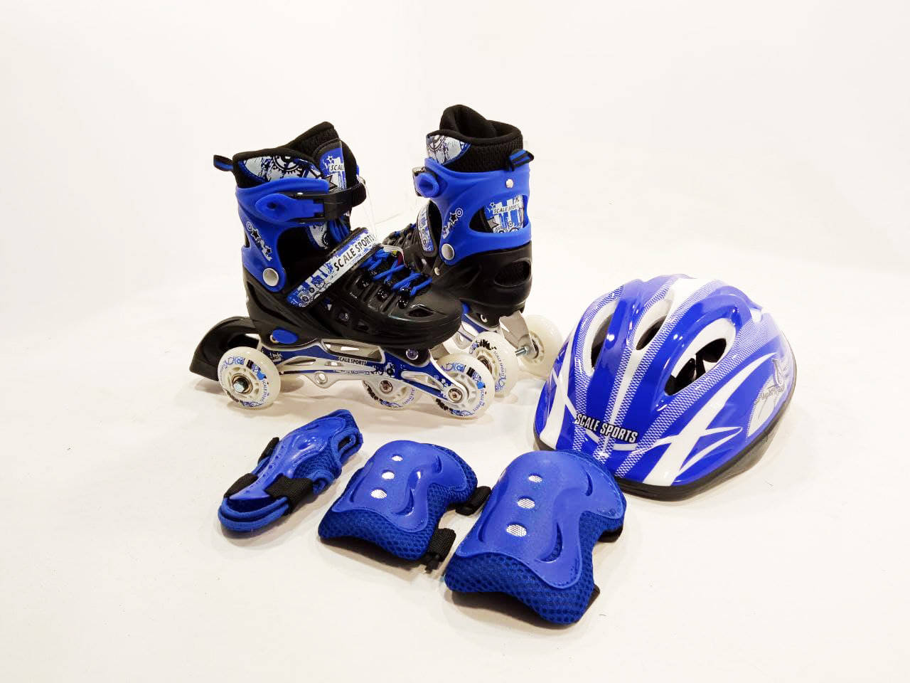 

Детские ролики для начинающих комплект размер 29-33, 34-37 LikeStar синий цвет SS