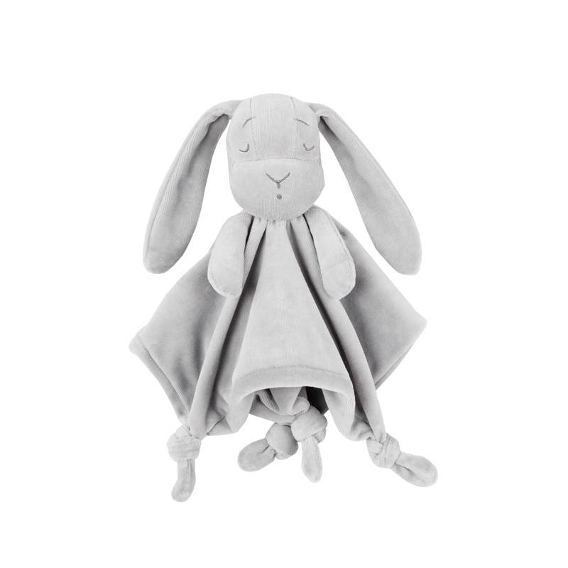 

Мягкая игрушка комфортер Effiki Кролик Doudou серый