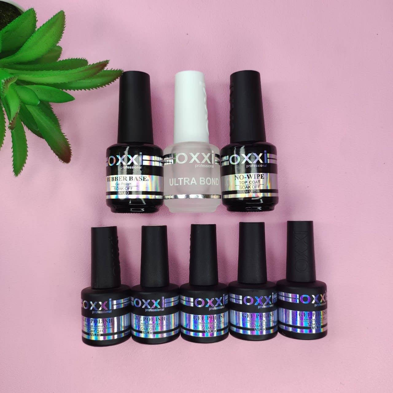 

Набор Гель Лаки Oxxi + Топ, База, Праймер Oxxi Professional