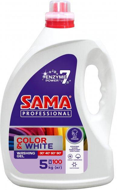 

Гель для стирки универсал Sama Professional Color & White 5 л