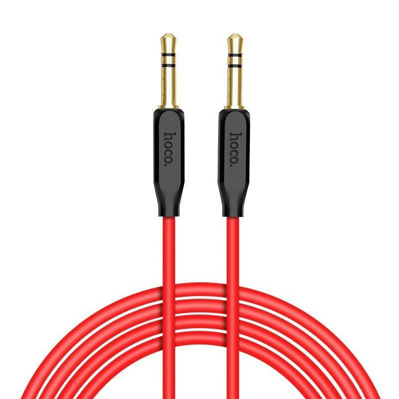 

Аудиокабель Hoco AUX TPE mini-Jack (3.5 mm) 1 м Black (UPA11), Черный
