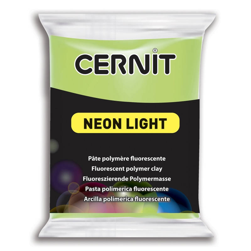 

Глина полимерная "NEON", ЗЕЛЕНЫЙ, 56 гр, Cernit, Зелёный