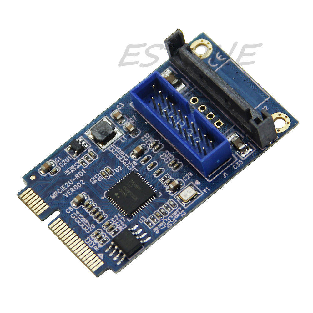 

Адаптер Mini PCI-E to USB 3.0 переходник Mini PCIE на USB 3.0+19 Pin и SATA3.0