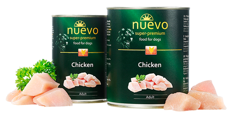

Блок консервированного корма для собак с курицей Nuevo Adult 6*400 г