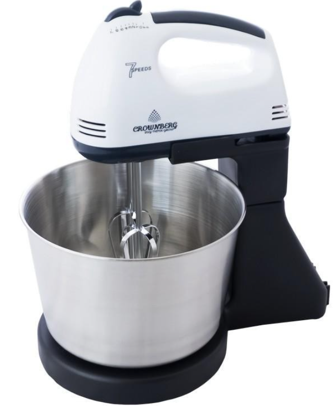 

Стационарный Миксер Crownberg CB 7321 с металлическая чаша и 7 скоростей