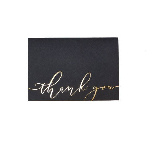 

Конверт 162x113 мм "Thank you", цвет черный