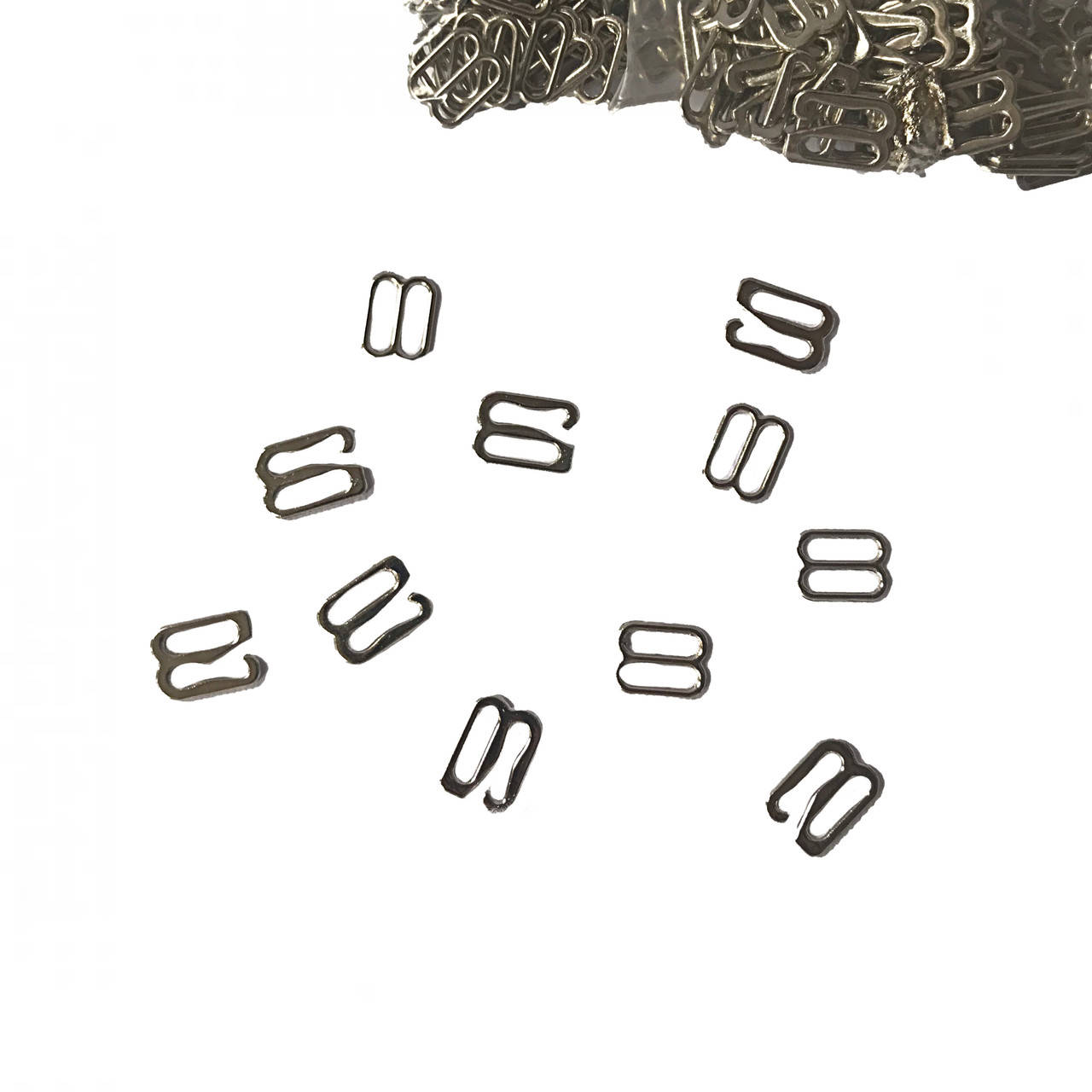 

Набор фурнитуры для галстука-бабочки, серебристые, 10х15 мм