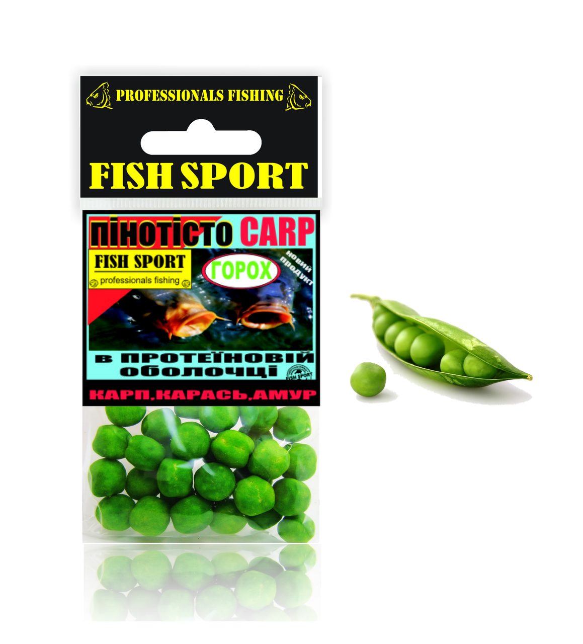 

Пенотесто CARP (ГОРОХ) в протеиновой оболочке, Зелёный