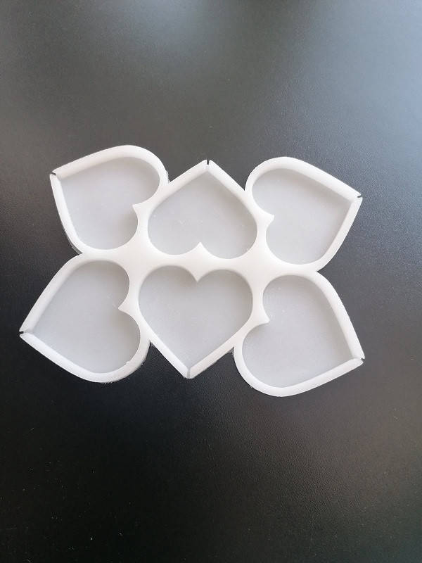 

Молд силиконовый для леденцов Сердечки №3