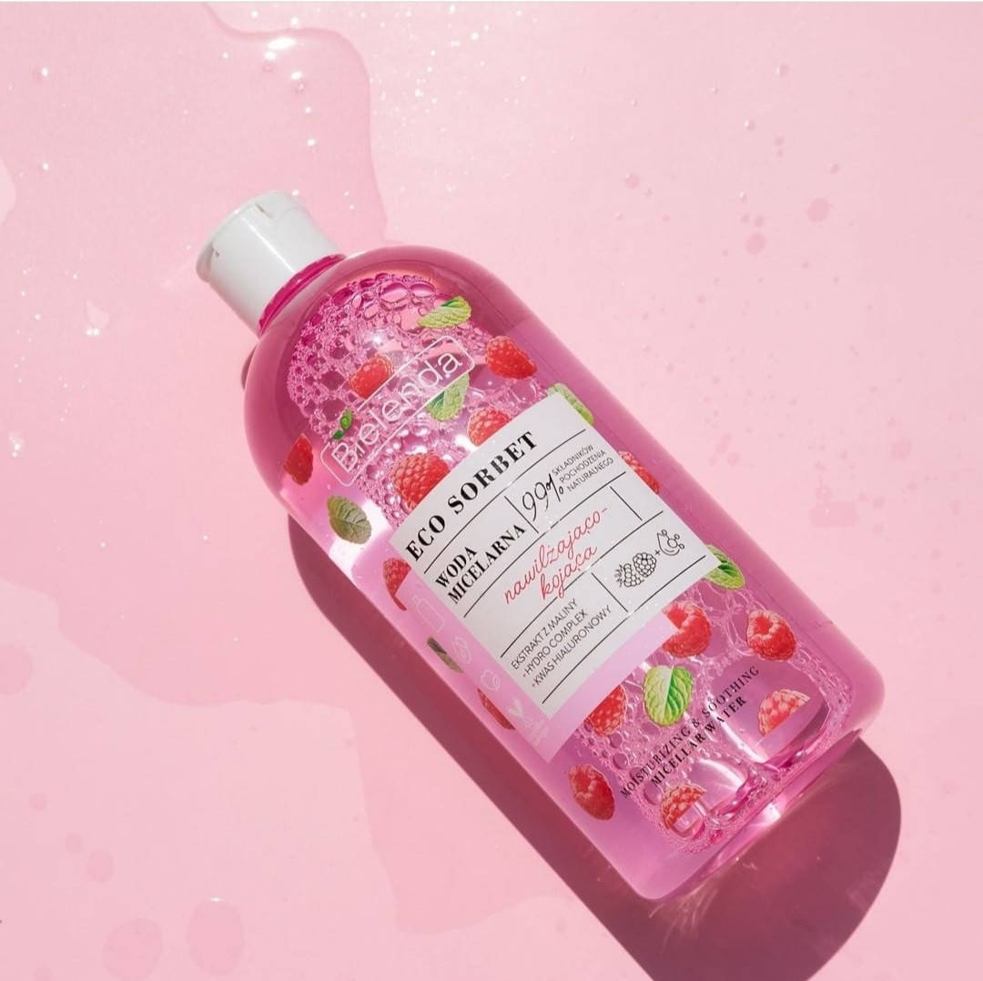 

Увлажняющая и успокаивающая мицеллярная вода Bielenda Eco Sorbet Moisturizing с экстрактом малины, 500 мл