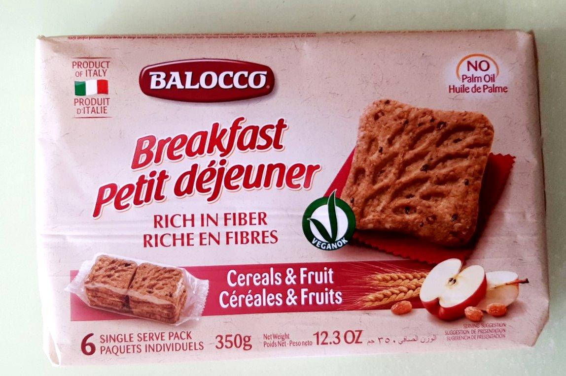 

Печенье Balocco Breakfast с фруктами 350 г Уценка сроки