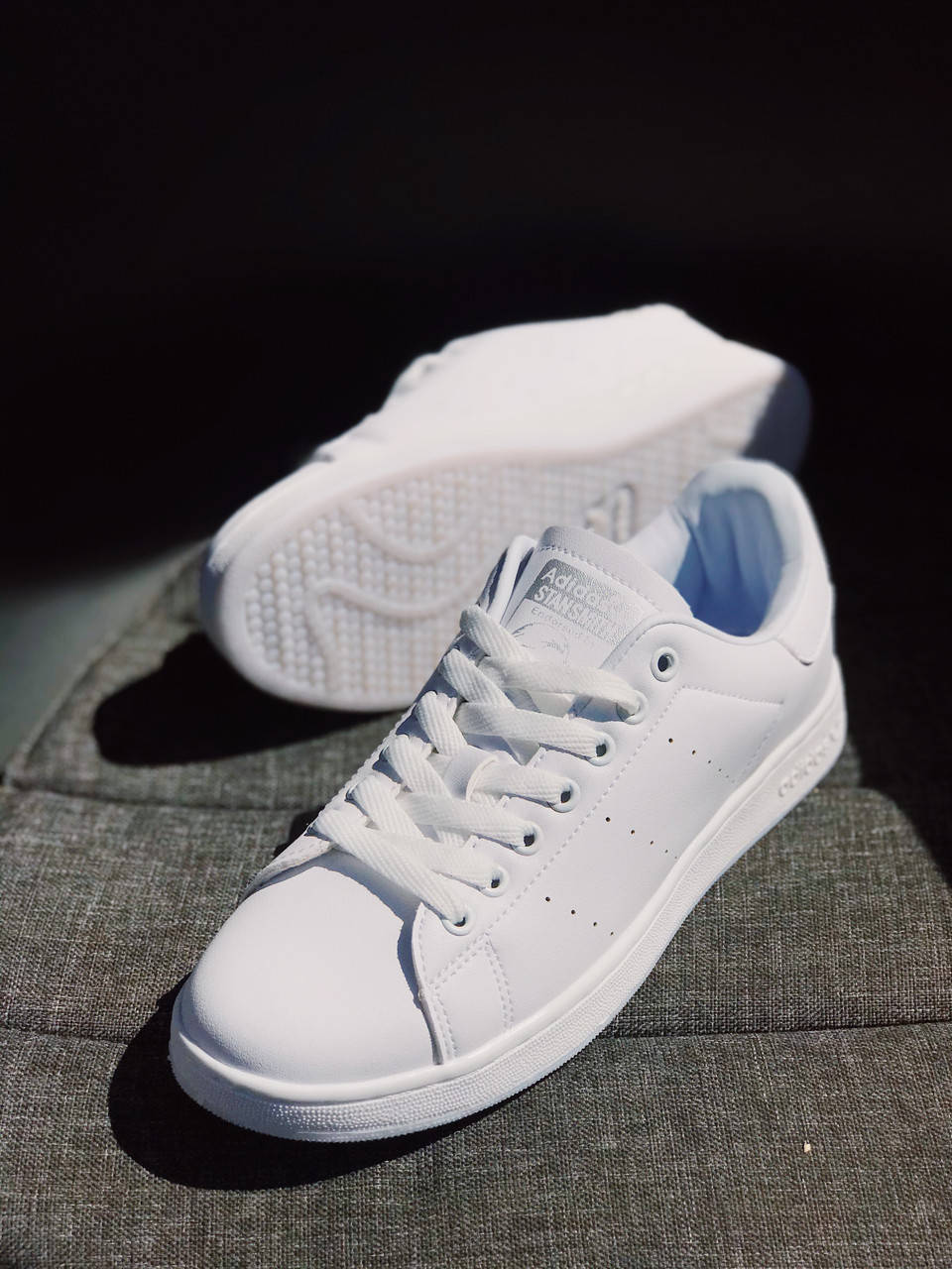 

Женские кроссовки Adidas Stan Smith All White (Белые) Адидас Стэн Смит, Белый