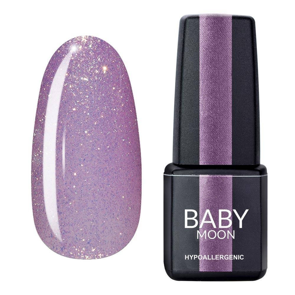 

Гель лак Dance Diamond Baby Moon №04 светло-сиреневый с золотистым шиммером, 6 мл