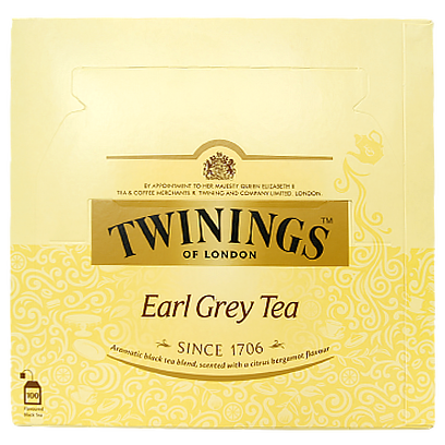 

Чай Твінінгс в пакетиках ерл грей Twinings earl grey 200g 100пак 4шт/ящ (Код : 00-00012193)